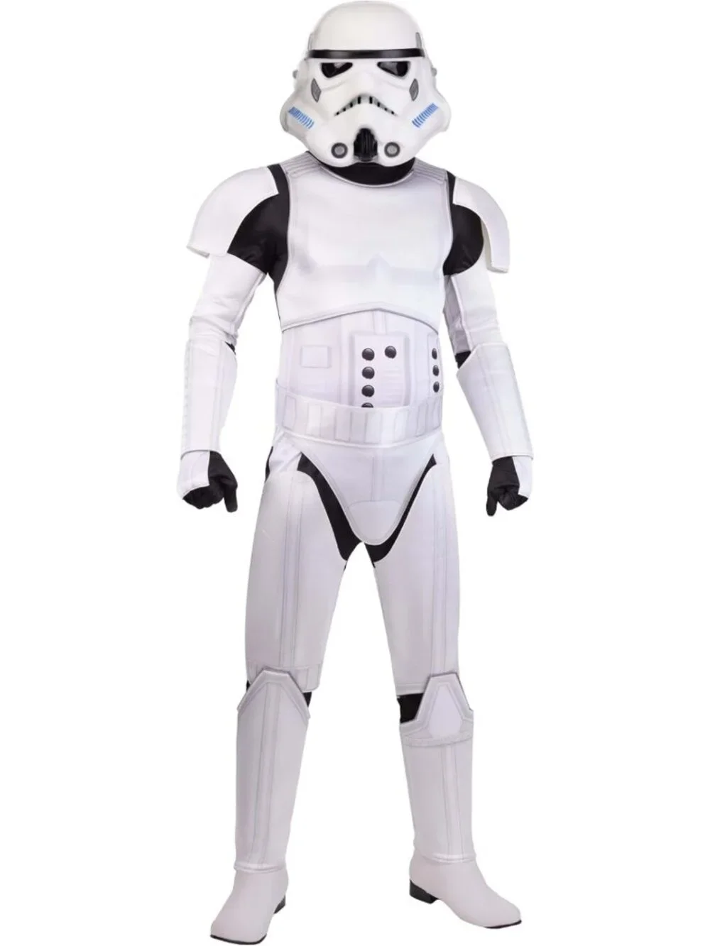 Deluxe Adult Stormtrooper Costume - Jumpsuit, Mask, Gloves & Hood for Halloween